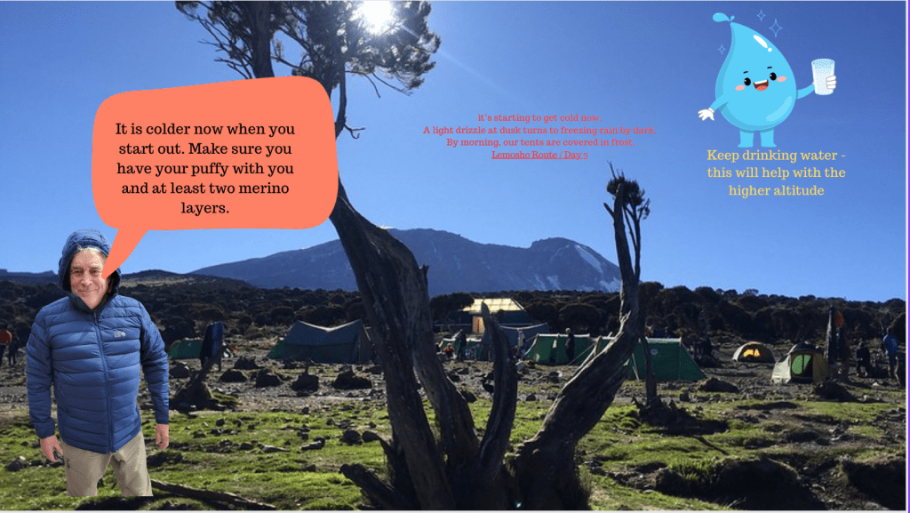 Getting ready day by day on&nbsp;Kilimanjaro